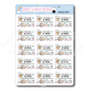 Kawaii Fueled by Coffee | Sticker Sheet