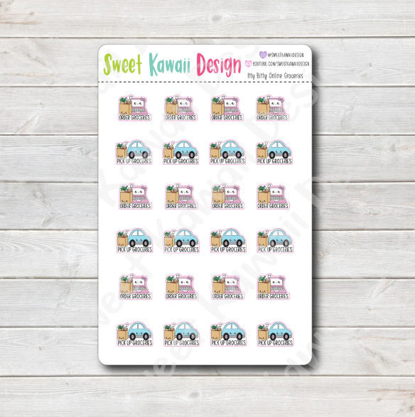 Kawaii Online Grocery | Sticker Sheet