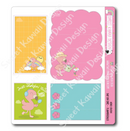 Flamingoals | Hobo Cousin Day On One Page Sticker Sheet