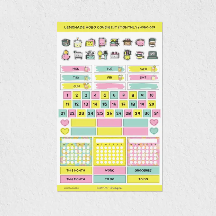 Lemonade Theme | Hobo Cousin Monthly Kit