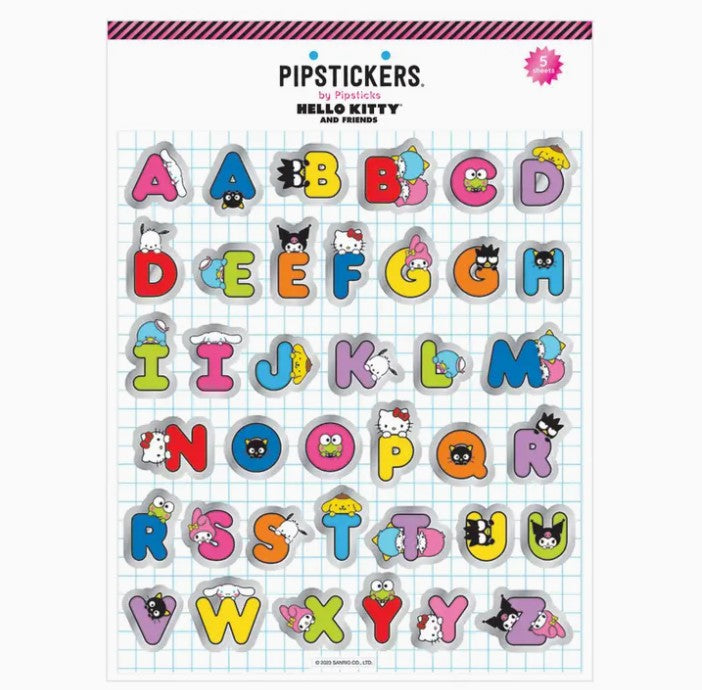 Hello Kitty and Friends - Hide & Seek Big Alphabet | Sticker Sheet