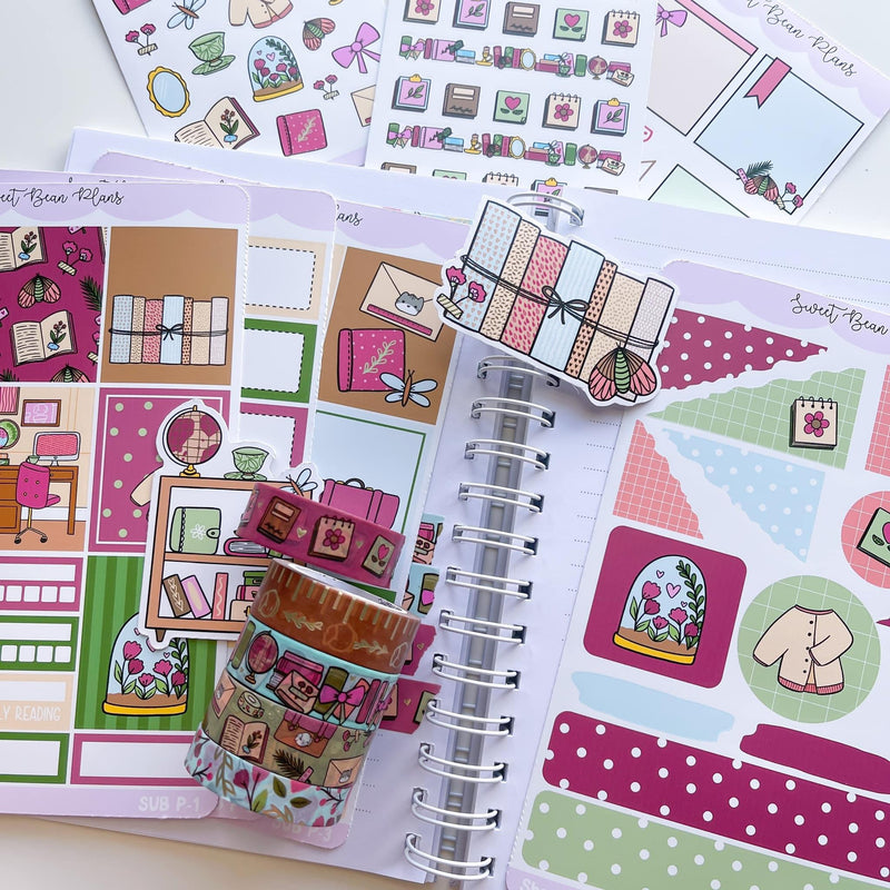 Sweet Bean Plans | July WASHI & STICKER Subscription