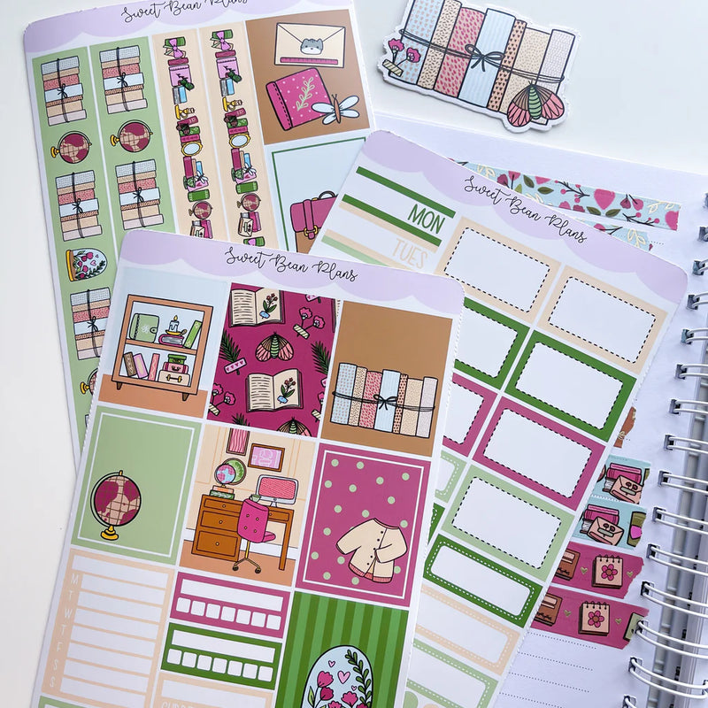 Sweet Bean Plans | July WASHI & STICKER Subscription