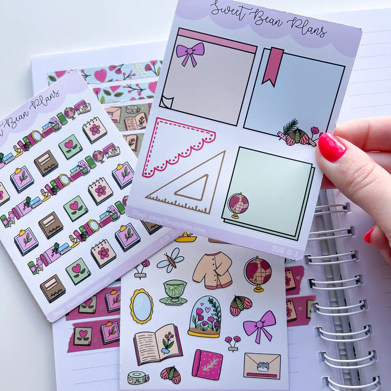 Sweet Bean Plans | July WASHI & STICKER Subscription