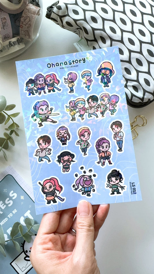 Huntrix & Saja Boys | Sticker Sheet