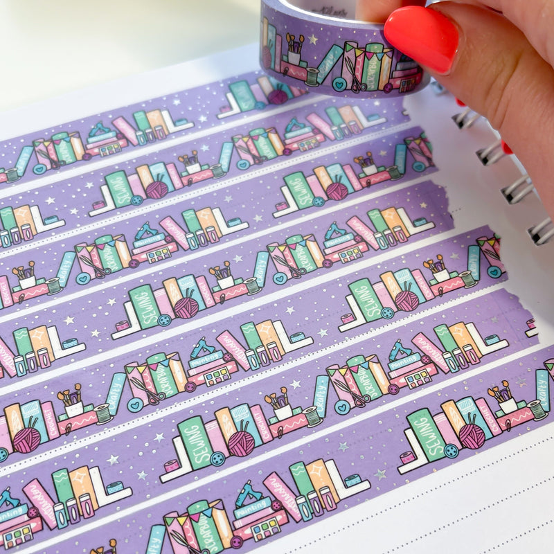 Crafty Bookshelf | Washi