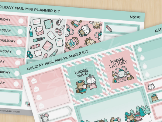 Holiday Happy Mail | Mini Planner Kit