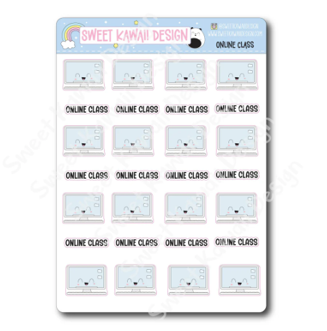 Kawaii Online Class | Sticker Sheet