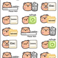Freckle Bear - PC Terms | Sticker Sheet