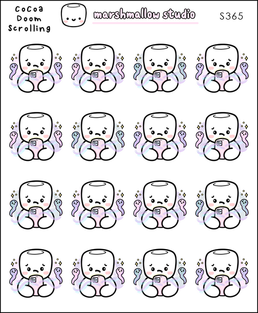 Cocoa - Doom Scrolling | Sticker Sheet