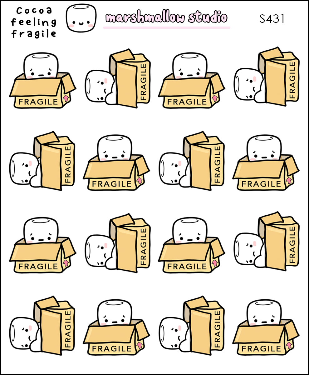 Cocoa - Fragile | Sticker Sheet