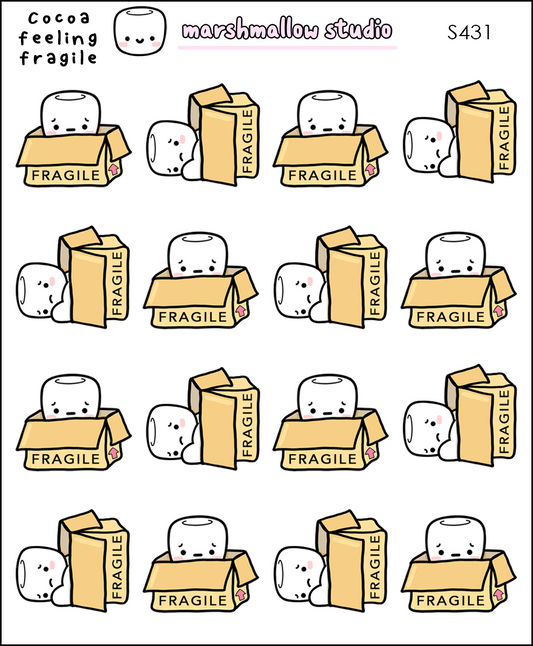 Cocoa - Fragile | Sticker Sheet