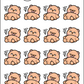 Freckle Bear - Feeling Flat | Sticker Sheet