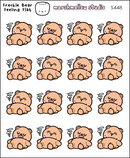 Freckle Bear - Feeling Flat | Sticker Sheet