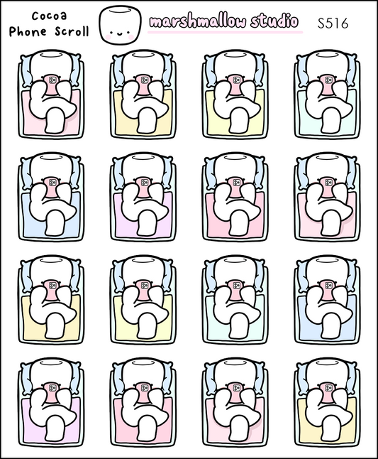 Cocoa - Phone Scroll | Sticker Sheet