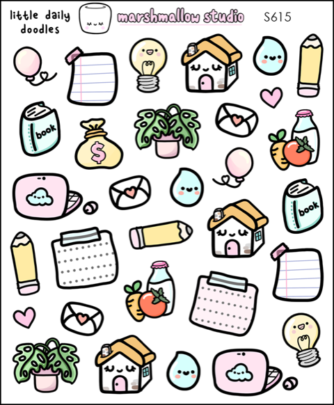 Daily Doodles | Sticker Sheet