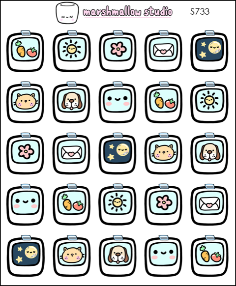 Daily Polaroids | Sticker Sheet