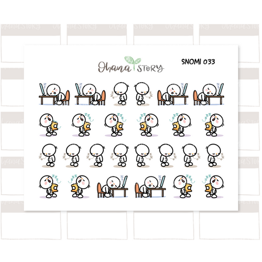 Tired/Sleepy II | Sticker Sheet