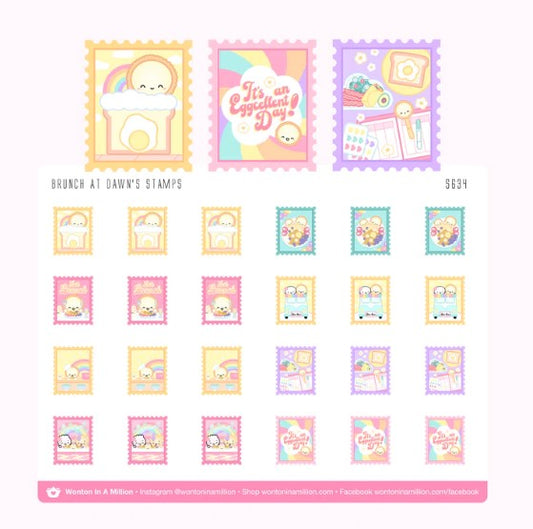Brunch At Dawns Stamps | Sticker Sheet