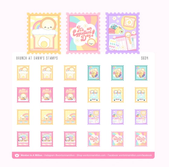 Brunch At Dawns Stamps | Sticker Sheet
