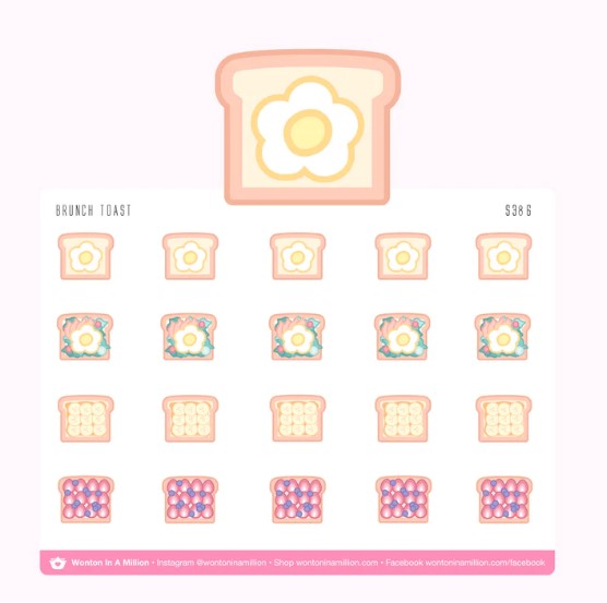 Brunch Toast | Sticker Sheet