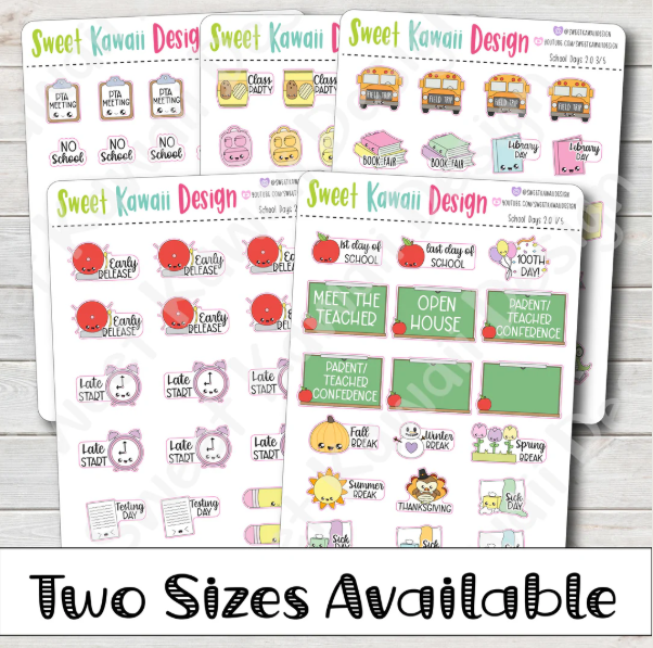 Kawaii School Days | Sticker Kit