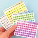 Monthly Date Number Covers - Mini Sticker Sheet