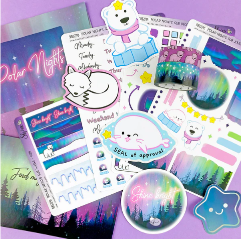 *PREORDER* Shine Sticker Studio - Polar Nights | December 2024 Subscription