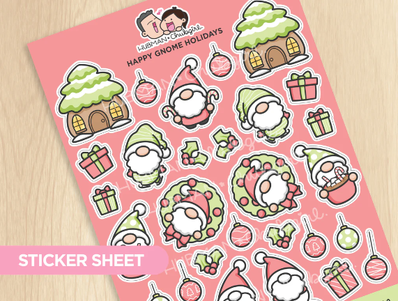 Christmas Gnomes | Sticker Sheet