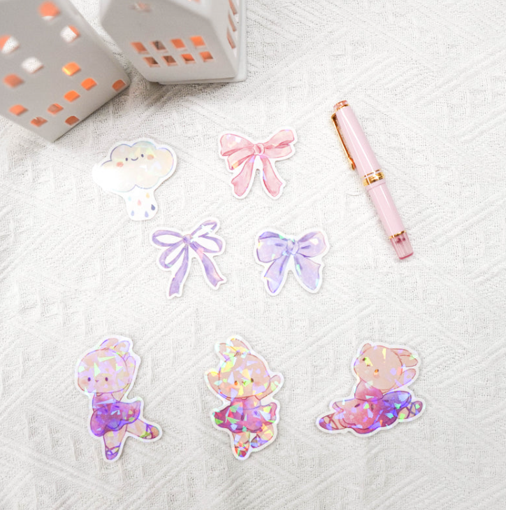 Bellarina Dancing Bunny | Die Cut Sticker Set
