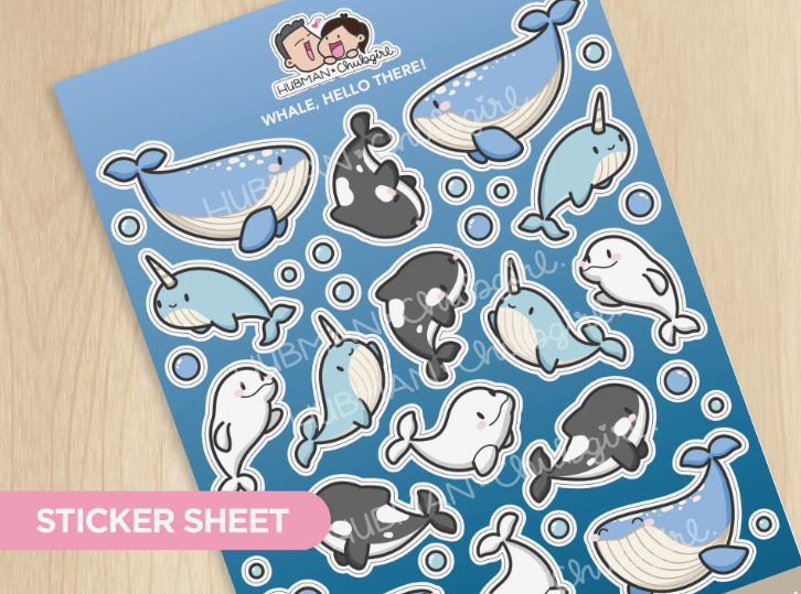 Whale, Hello There | Big Sticker Sheet