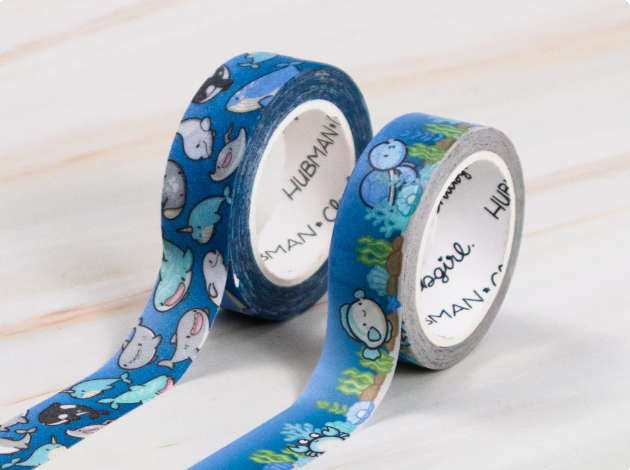 Deep Blue Sea | Washi (set of 2)
