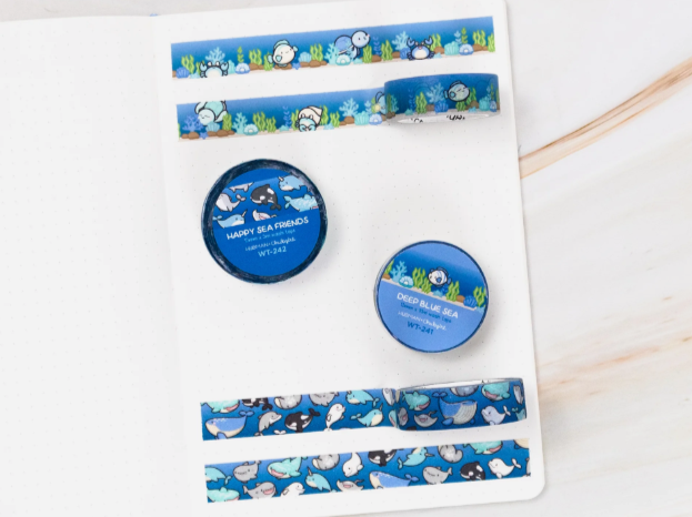 Deep Blue Sea | Washi (set of 2)