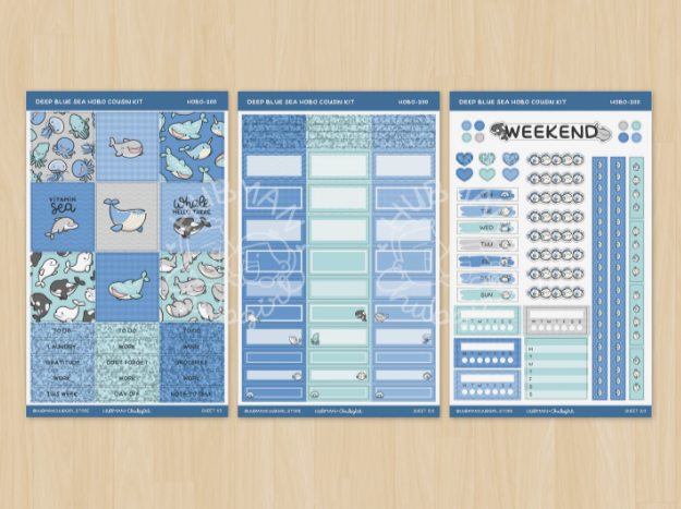 Deep Blue Sea | Hobonichi Cousin Kit