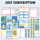 Sweet Bean Plans | JULY 2025 WASHI & STICKER Subscription