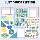 Sweet Bean Plans | JULY 2025 WASHI & STICKER Subscription