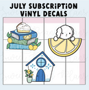 Sweet Bean Plans | JULY 2025 WASHI & STICKER Subscription