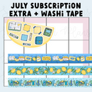 Sweet Bean Plans | JULY 2025 WASHI & STICKER Subscription