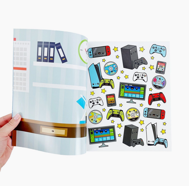 Draw-Along Gaming | Sticker Book