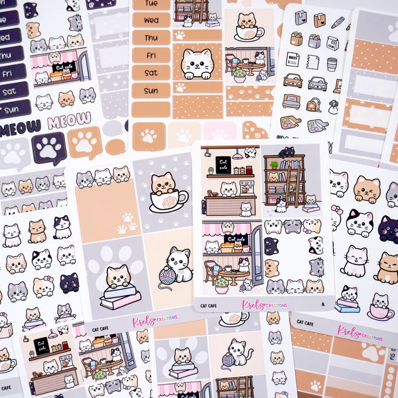 Cat Cafe | Hobonichi Cousin Kit