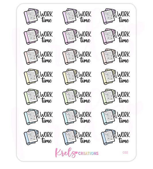 Work time | Sticker Sheet