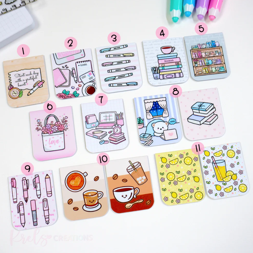 Magnetic bookmarks