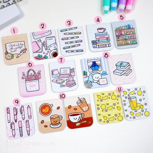 Magnetic bookmarks