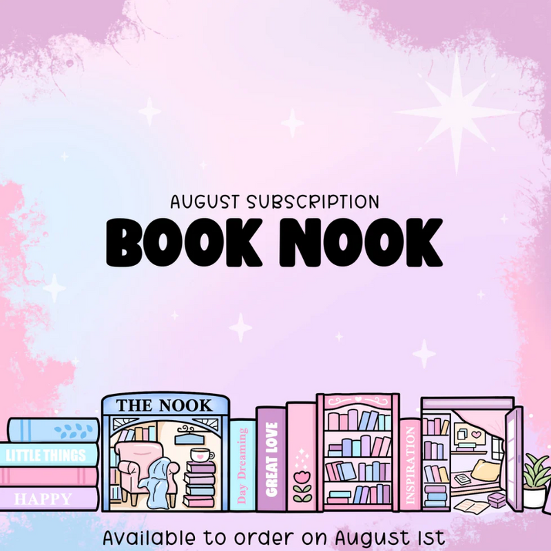 Krels Creations - Book Nook | August 2025 STICKERS & WASHI Subscription