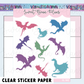 Dragons | Clear Sticker Sheet