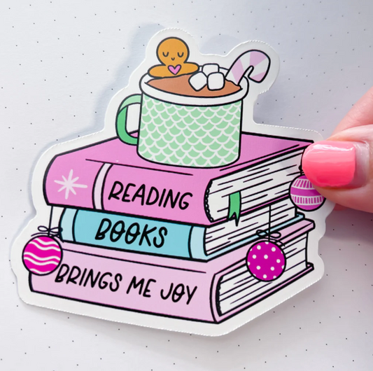 Christmas Joy Books | Vinyl Sticker