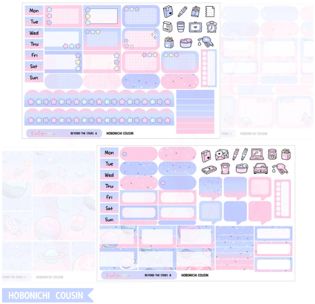 Krels Creations - Beyond The Stars | November 2025 STICKERS & WASHI Subscription