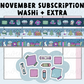 Sweet Bean Plans | NOVEMBER 2025 WASHI & STICKER Subscription