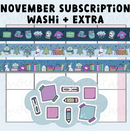 *PRESALE* Sweet Bean Plans | NOVEMBER 2025 WASHI & STICKER Subscription