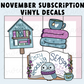 Sweet Bean Plans | NOVEMBER 2025 WASHI & STICKER Subscription